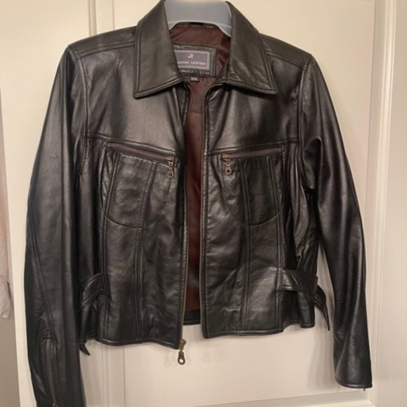 Women's 100% Leather Moto Jacket